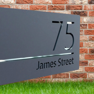 HS-101 – Personalised Modern House Name Plate