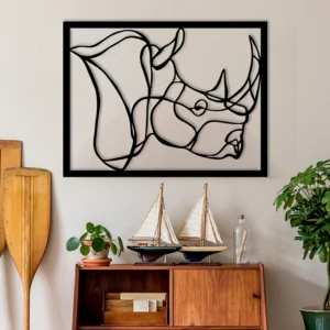 Rhino – Animal Metal Wall Art – Metal Wall Hanging