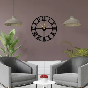 Modern Metal Wall Clock – Sleek Timepiece