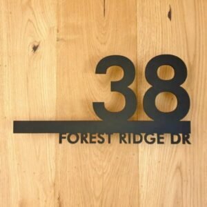 HS-202 – Modern House Number Plaque